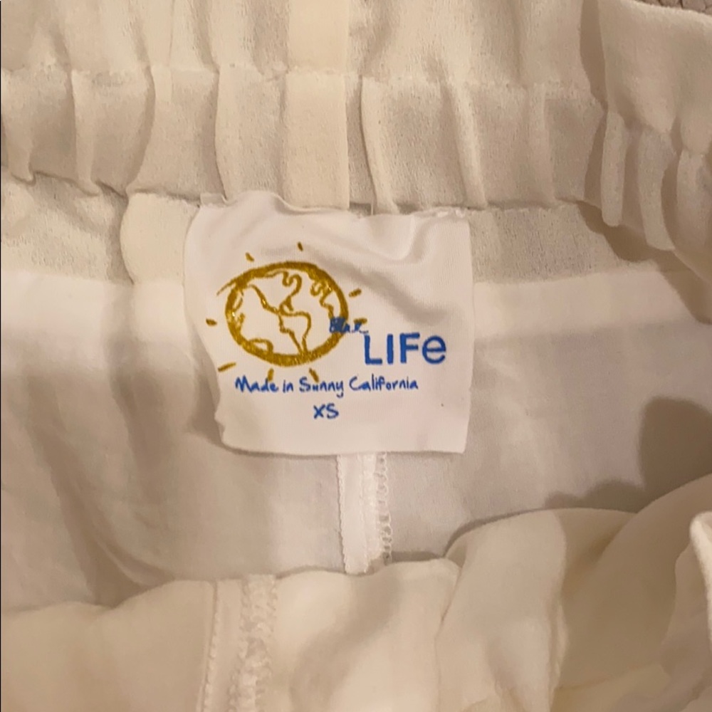 Blue Life Cream Ruffle Skort - Picture 2 of 3